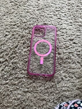 Pink Clear MagSafe-Compatible Phone Case - Brand Unspecified